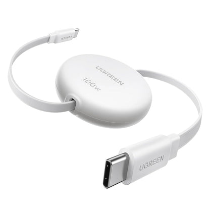 Câble de Données et de Charge USB-C - USB-C UGREEN L531, 100W, 1m, Blanc