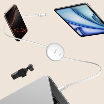 Câble de Données et de Charge USB-C - USB-C UGREEN L531, 100W, 1m, Blanc