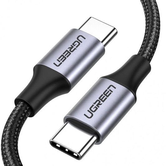 Câble de données et de charge USB-C - USB-C UGREEN US261 (50152), 60 W, 2 m, gris