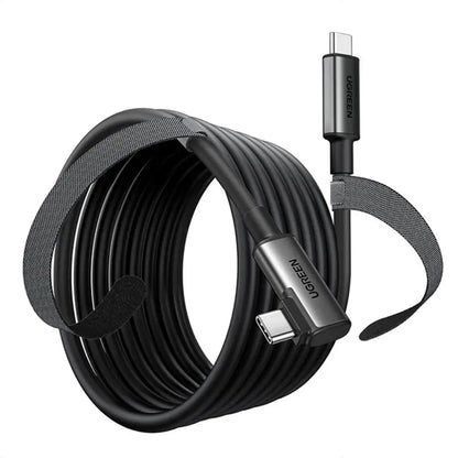 USB-C Data and Charging Cable - USB-C UGREEN US551 (90629) Angled, 60W, 5m, Black