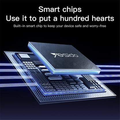 Câble de Données et de Charge USB-C - USB-C Yesido CA183, 60W, 2m, Noir