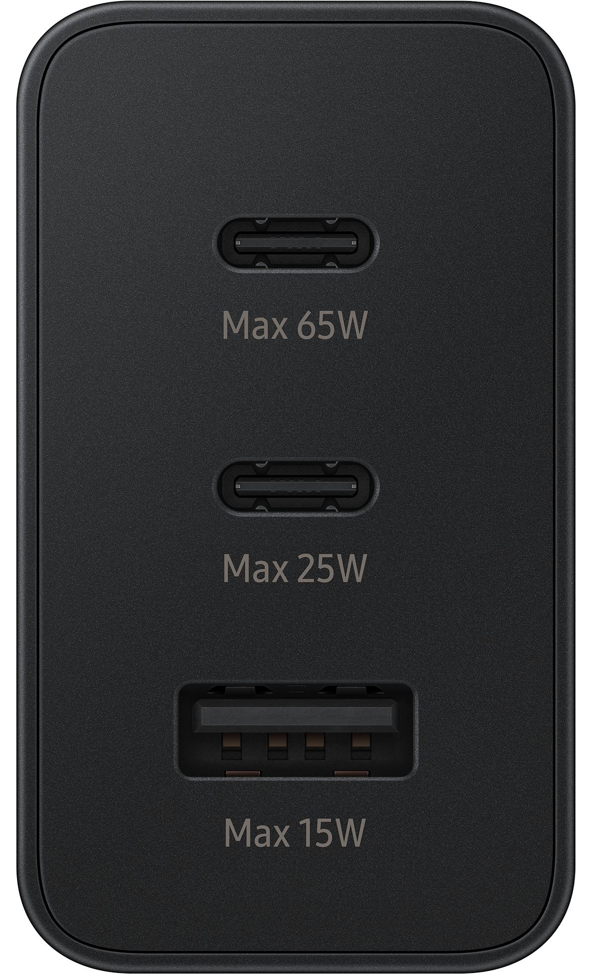 Chargeur réseau Samsung Trio, 65W, 3,5A, 1 x USB-A - 2 x USB-C, noir EP-T6530NBEGEU