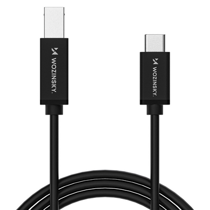 Câble d'imprimante WZK WKDDY1S, USB-C - USB-B, 1m, Noir