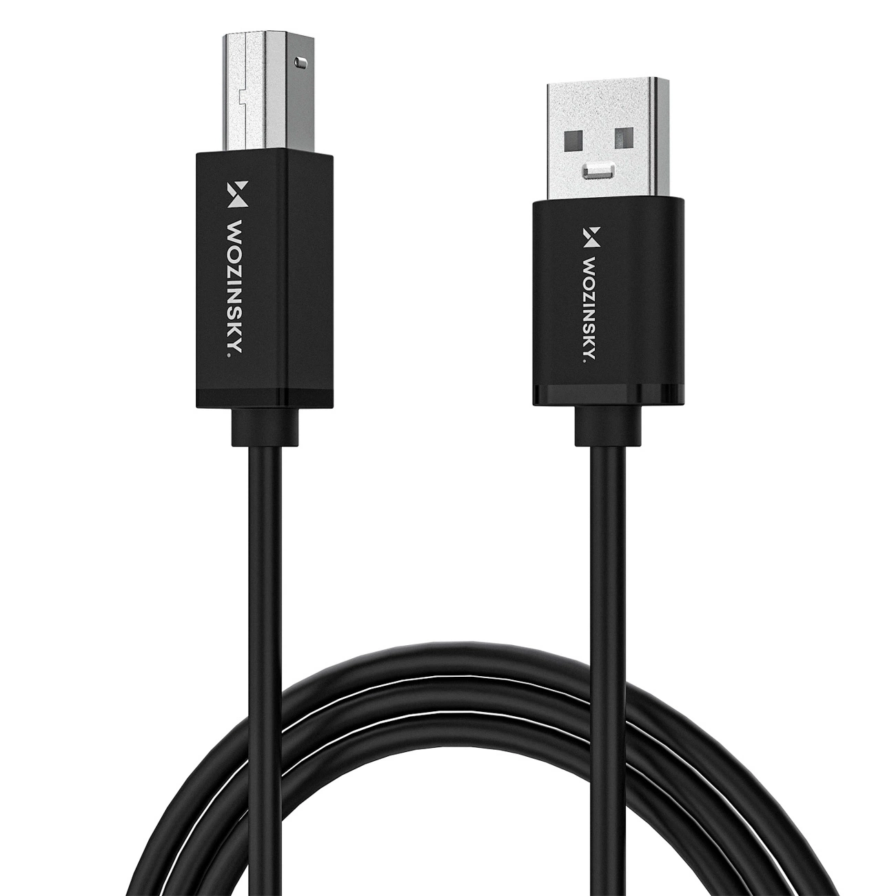 Câble d'imprimante WZK WKDDY3S, USB-A - USB-B, 2m, Noir