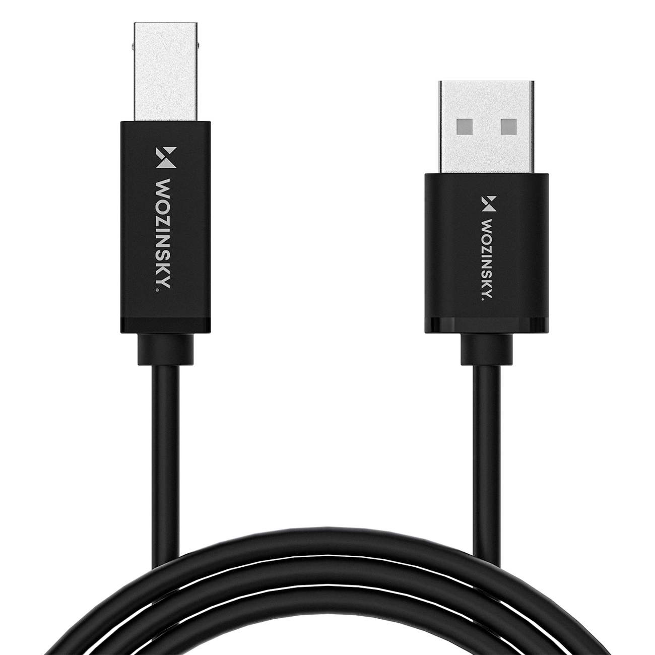 Câble d'imprimante WZK WKDDY3S, USB-A - USB-B, 2m, Noir