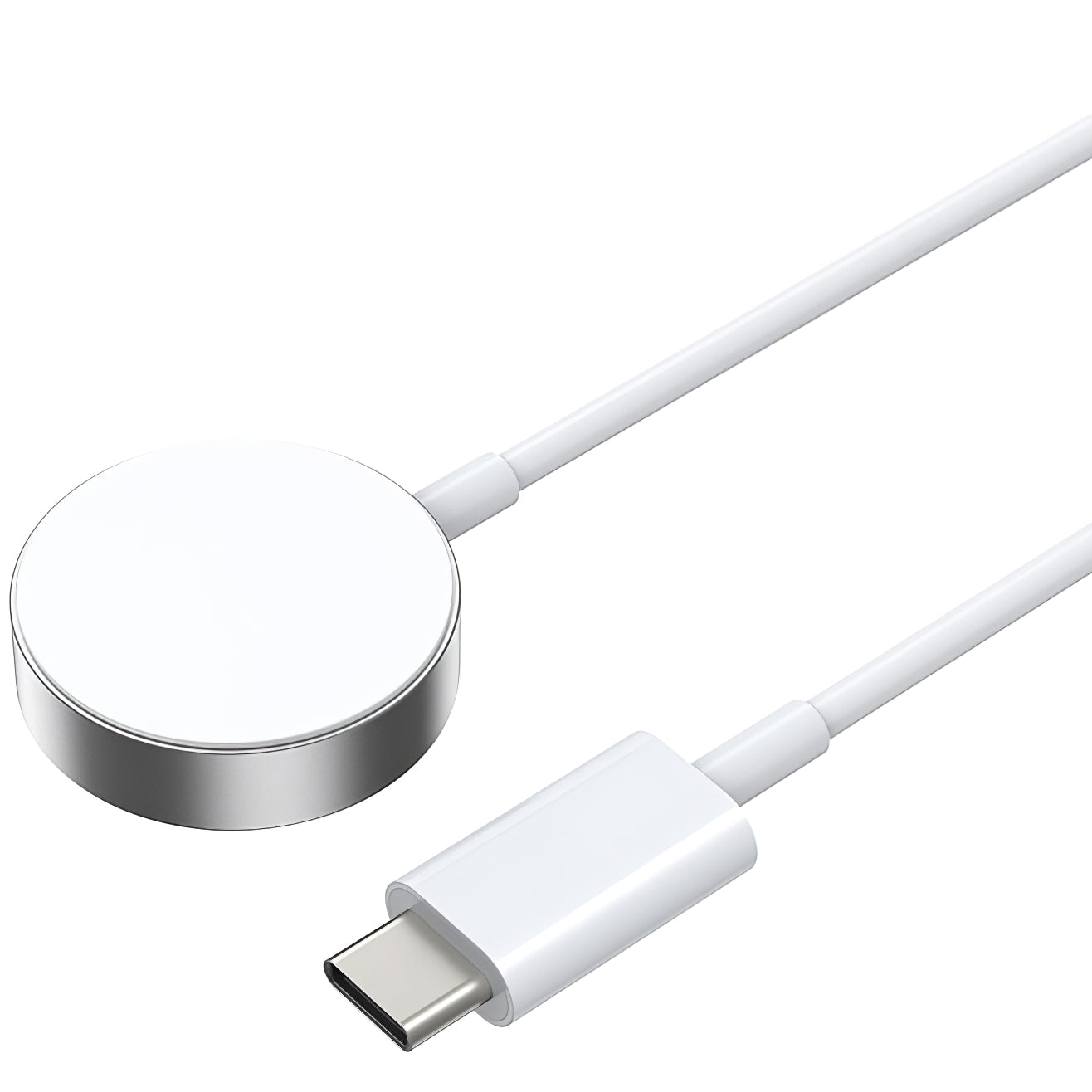 Chargeur sans fil BWOO WL-18 pour Apple Watch Series, USB-C, Blanc