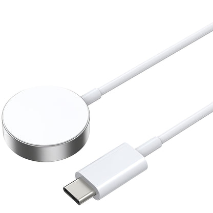 Chargeur sans fil BWOO WL-18 pour Apple Watch Series, USB-C, Blanc