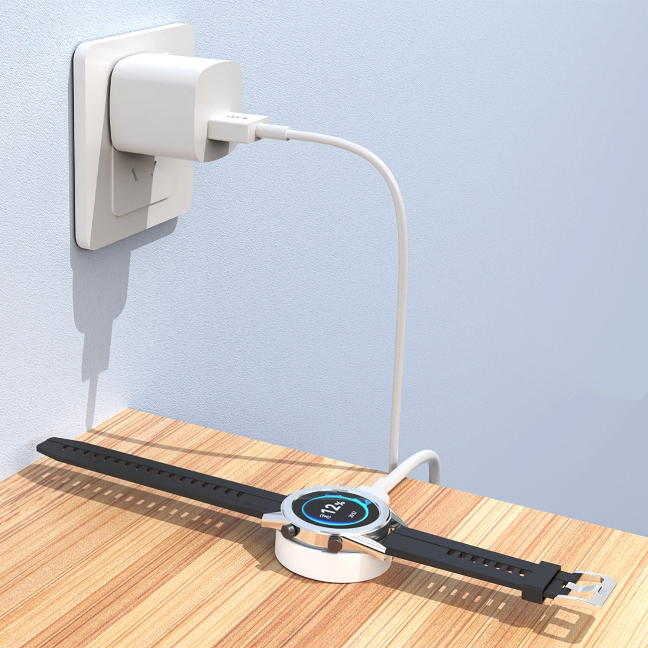 Chargeur sans fil Dudao A12H pour Huawei Watch Series, USB-A, Blanc