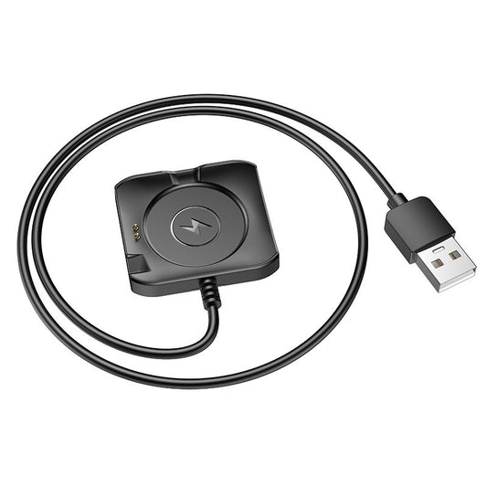 Câble de chargement pour Smartwatch HOCO Y28, USB-A, Noir