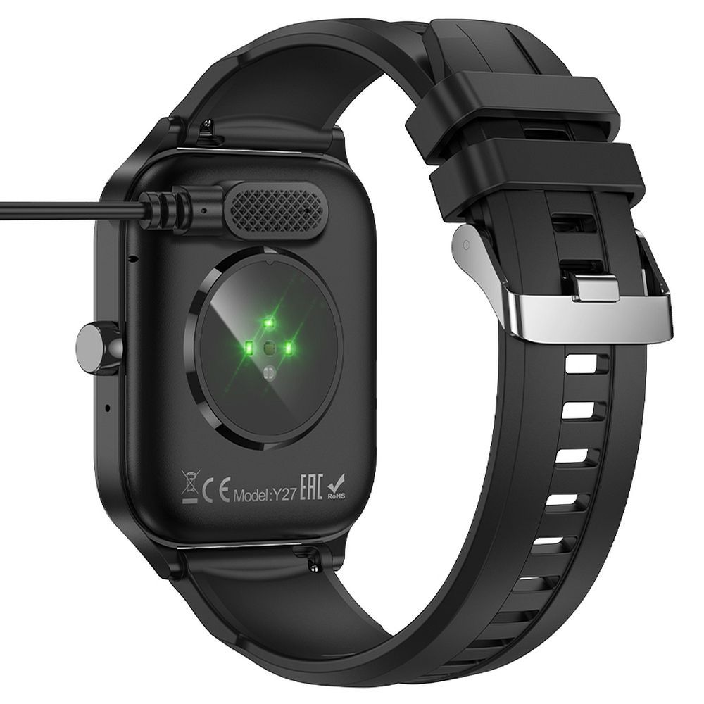 Charging Cable for HOCO Y26 / Y27 Smartwatch, USB-A, Black