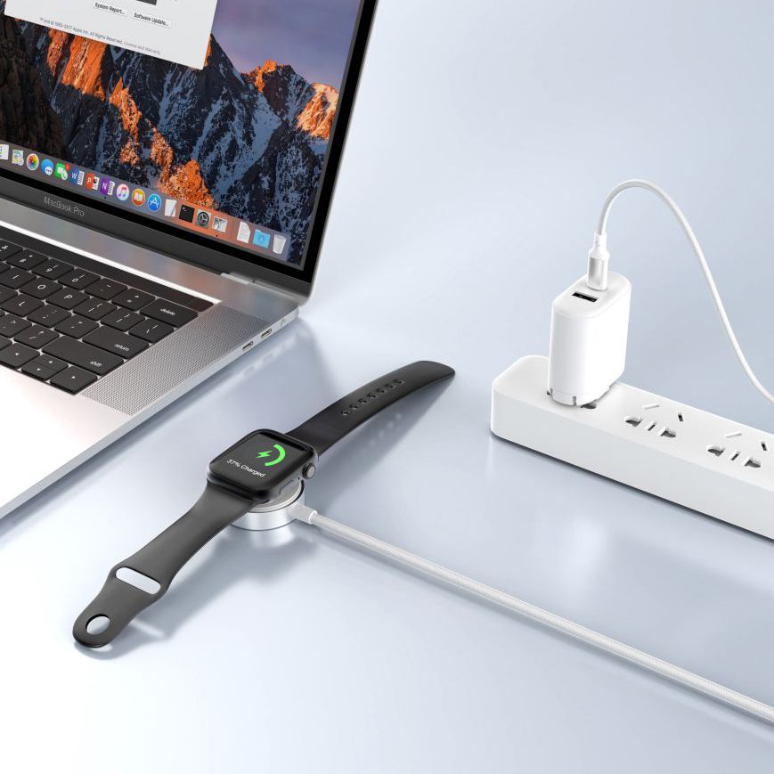 Tech-Protect MC02 Ultraboost C Charging Cable for Apple Watch Series, White