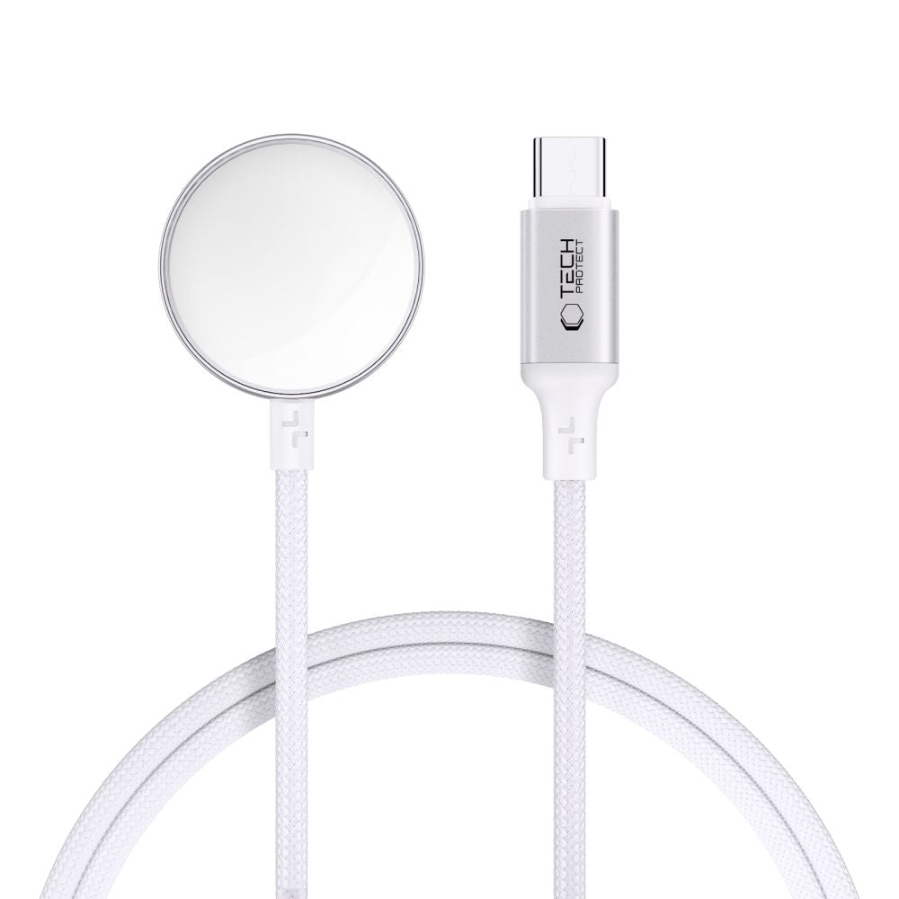 Tech-Protect MC02 Ultraboost C Charging Cable for Apple Watch Series, White
