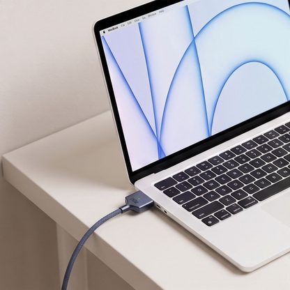 Câble de charge Tech-Protect MMC01 Ultraboost, USB-C - MagSafe 3, 140W, 3m, Bleu marine