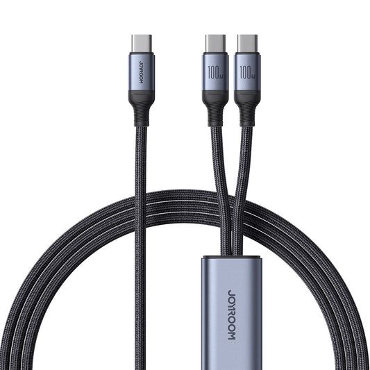 Câble de charge USB-C - USB-C Joyroom SA21-1T2, 100W, 1.5m, noir 