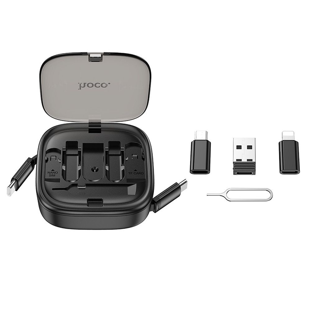 Câble de Données et de Charge USB-C - USB-C HOCO U140, 60W, 0.95m, Noir