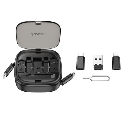 Câble de Données et de Charge USB-C - USB-C HOCO U140, 60W, 0.95m, Noir