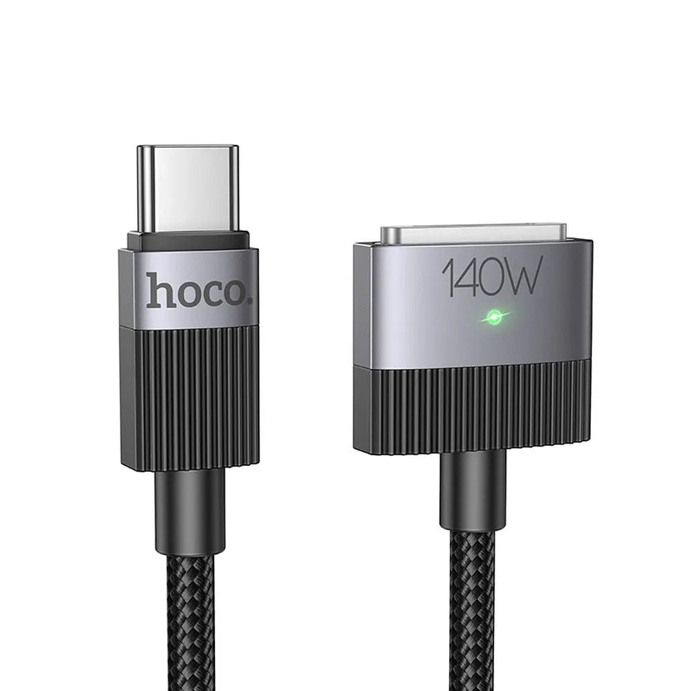 Câble de Chargement HOCO U141, USB-C - MagSafe 3, 140W, 1.8m, Noir