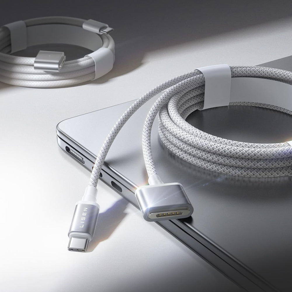 USB-C Charging Cable - MagSafe 3 Lisen, 140W, 2m, Silver YL0123070001