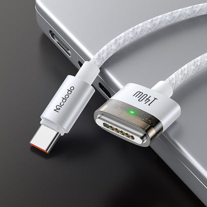 Câble de charge McDodo CA-2071, USB-C - MagSafe 3, 140W, 2m, Blanc