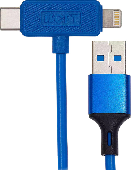 Câble Lightning / USB-C iSOFT IS-006 Easy Restore Mode pour la série Apple iPhone