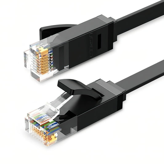 Câble Réseau UGREEN NW102 Flat, UTP, Cat6, 3m, Noir