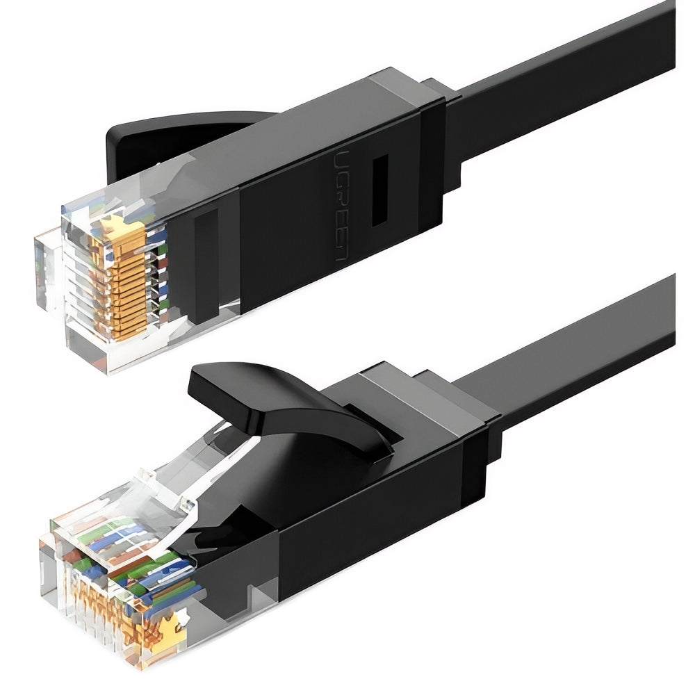 Câble Réseau UGREEN NW102 Flat, UTP, Cat6, 0,5 m, Noir