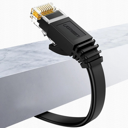 Câble Réseau UGREEN NW102 Flat, UTP, Cat6, 0,5 m, Noir