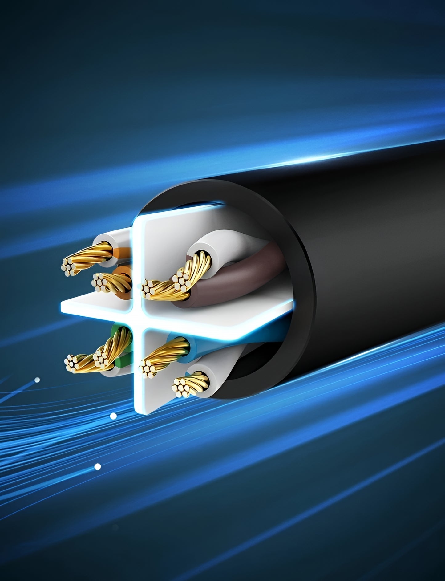 UGREEN NW102 Network Cable, UTP, Cat6, 5m, Black