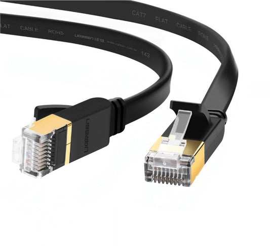 Câble Réseau UGREEN NW106 Flat, UTP, Cat7, 10m, Noir