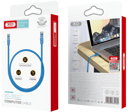 Câble Réseau XO Design GB007, UTP, Cat6, 1m, Bleu