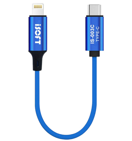 Câble de transfert de données iSOFT IS-003C, interface Lightning - USB-C