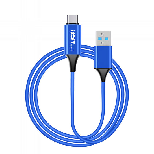 Câble de transfert de données iSOFT IS-007, Interface USB-A - USB-C