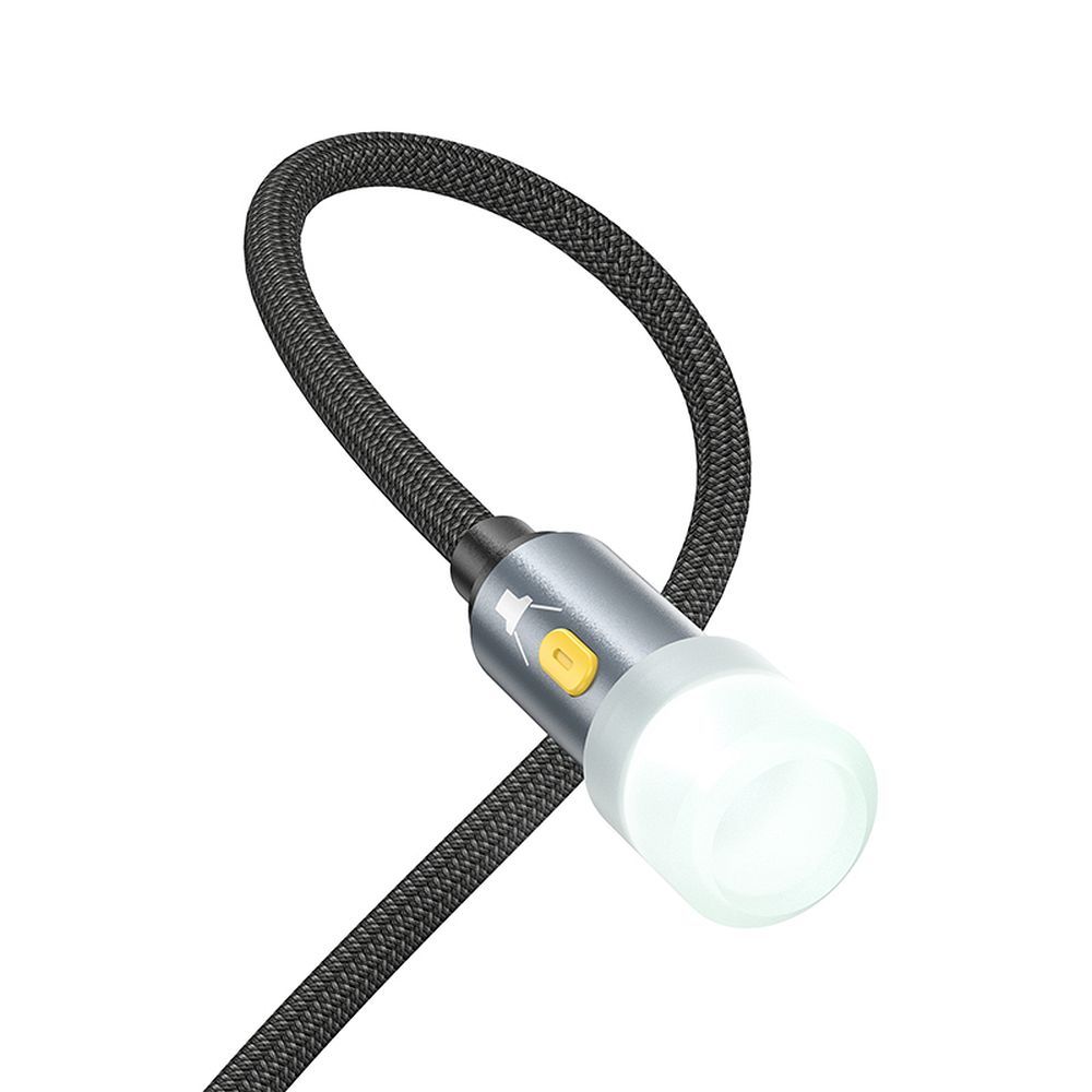 Câble Led HOCO UA38C, USB-C / USB-A, 0.3m, Noir