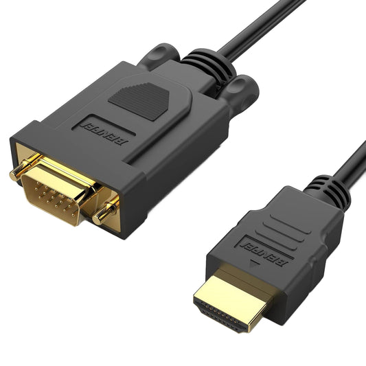 Benfei Video Cable, HDMI - VGA, 1080P, 0.9m, Black