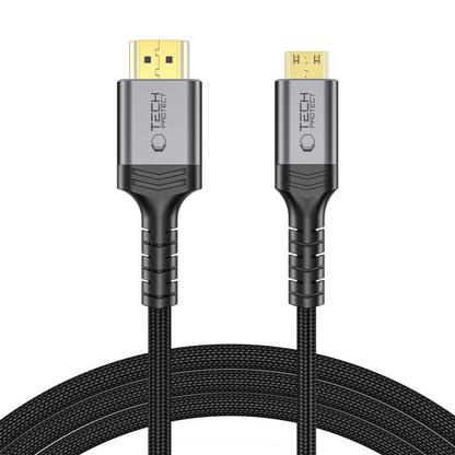 Câble Vidéo Tech-Protect Ultraboost 2, miniHDMI - HDMI, 8K, 2m, Noir