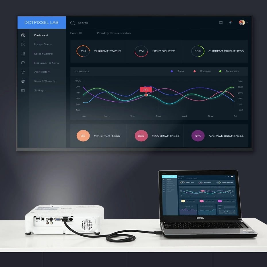 UGREEN HD104 Video Cable, HDMI - HDMI, 4K, 0.5m, Black