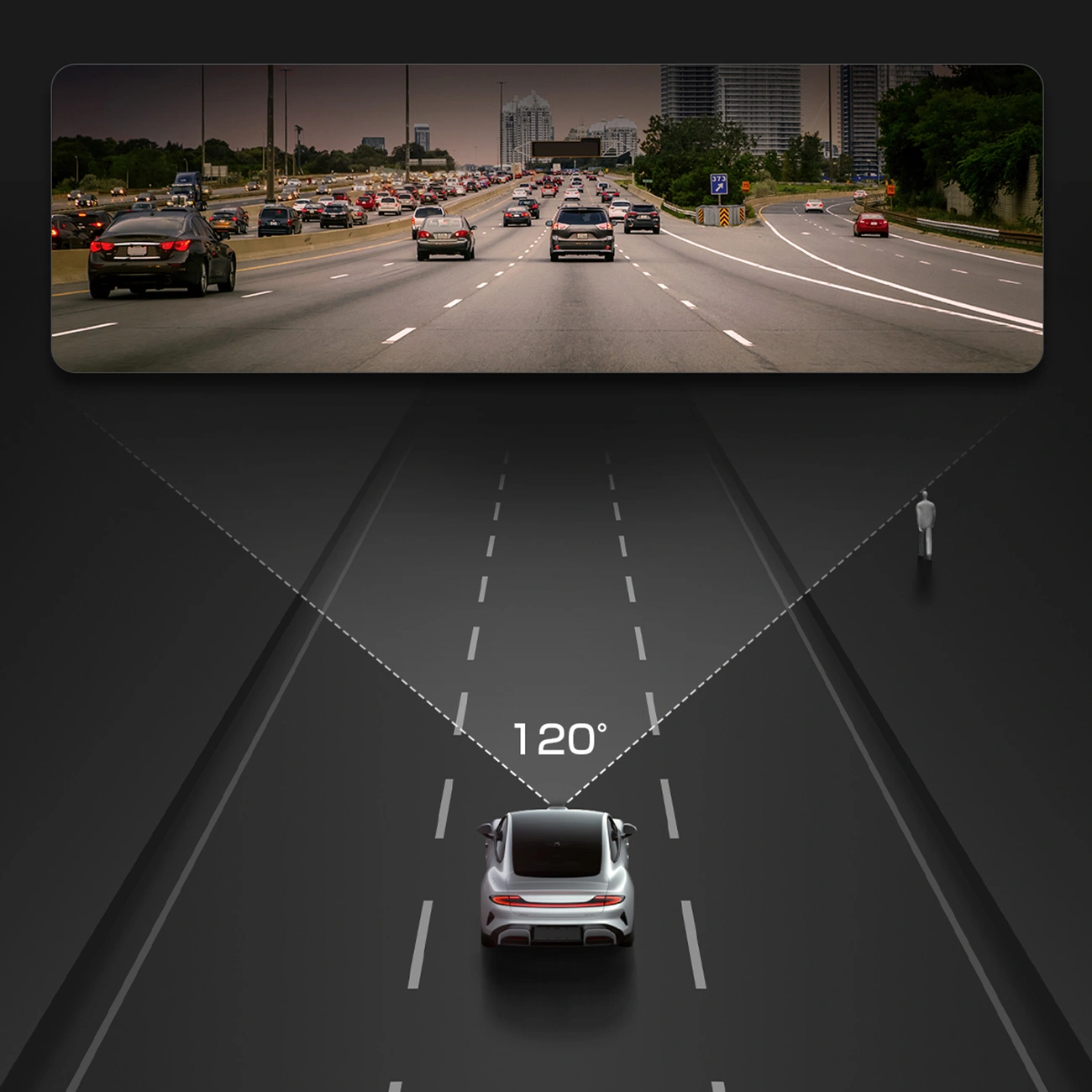 Caméra Auto Akeeyo P1, 1080P, Wi-Fi