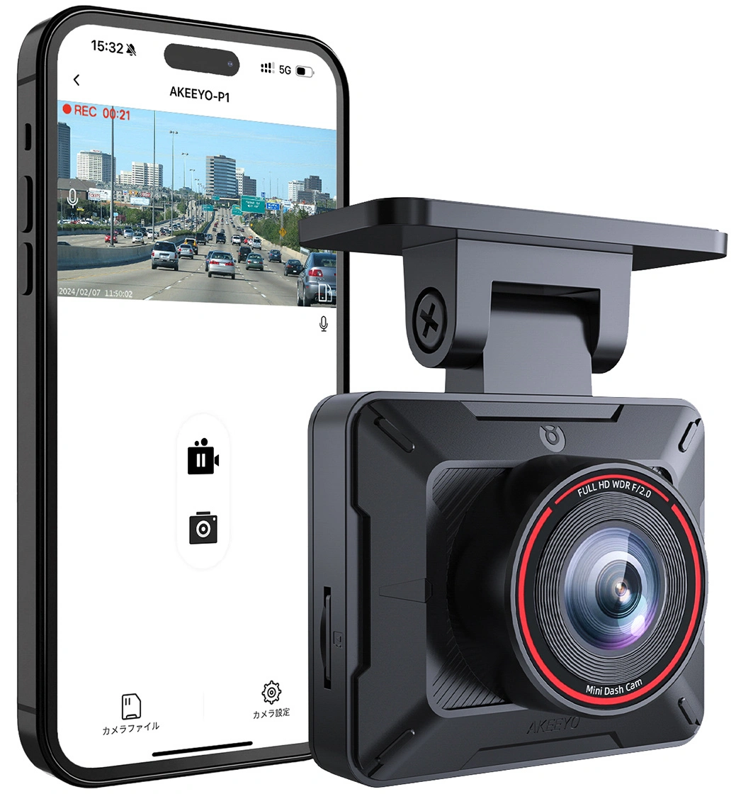 Caméra Auto Akeeyo P1, 1080P, Wi-Fi