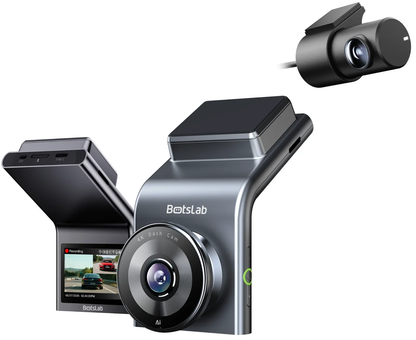 Botslab G300H Plus Front and Rear Car Camera, 4K, Wi-Fi, GPS, 2.4-inch Display