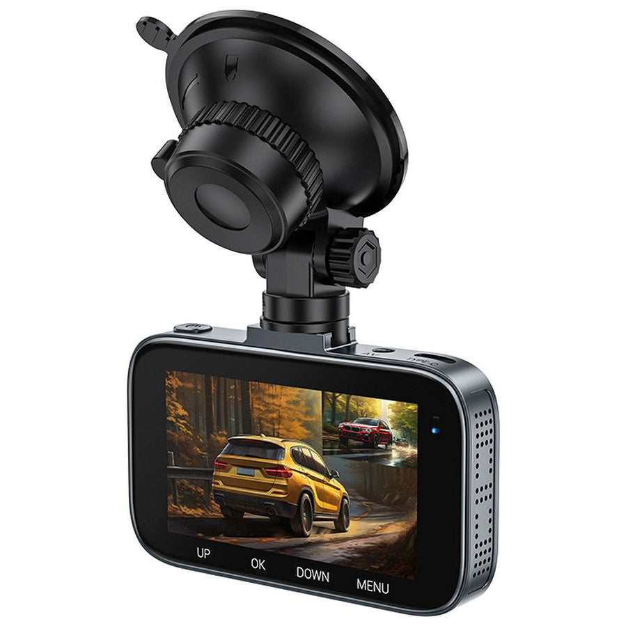 HOCO Driving DV6, 1080P, 3inch Display, Front Back Face Car Camera 