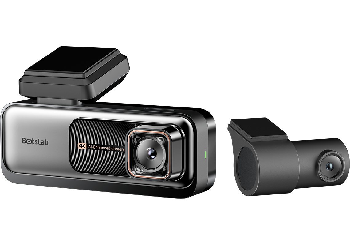 Botslab G980H Pro Front and Rear Car Camera, 4K, Wi-Fi, GPS, 2.45-inch Display