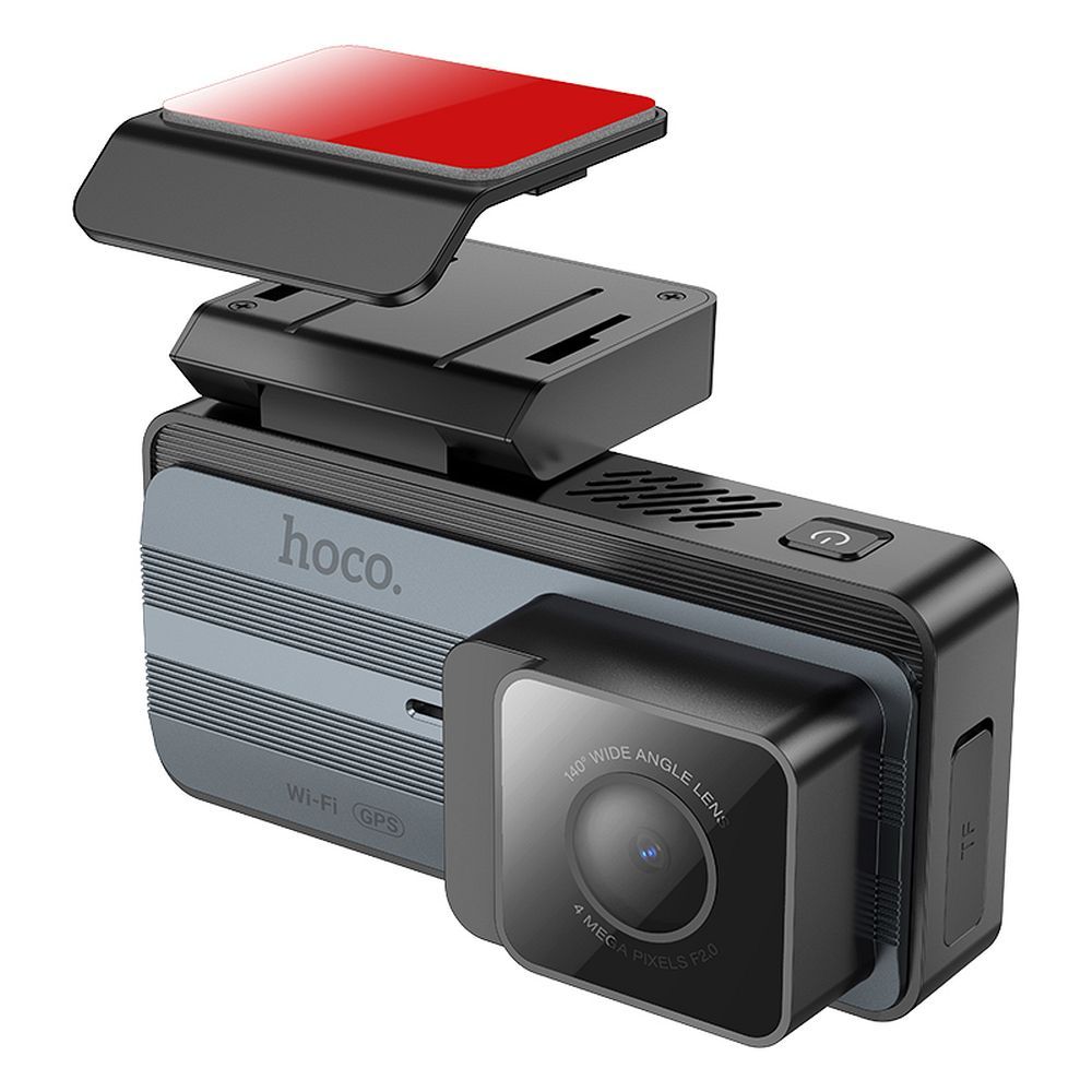 Caméra Auto Avant Arrière HOCO DV12, 2K, Wi-Fi, GPS, Écran 3.69 pouces