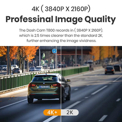 Caméra Auto Imou T800, 4K, Wi-Fi