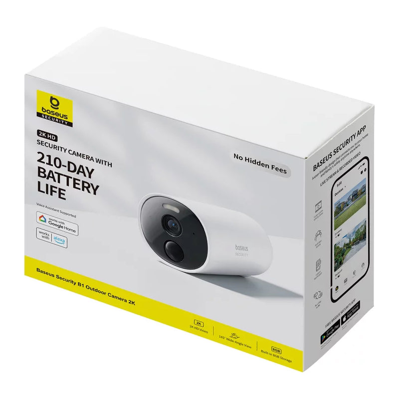 Caméra de Surveillance Baseus B1, Wi-Fi, 2K, IP67, Extérieur S0SV002130