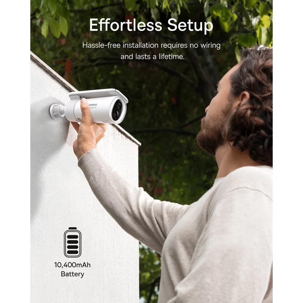Camera de Supraveghere Baseus Solar Security S1, Wi-Fi, 2K, IP67, Exterior S0SW002130