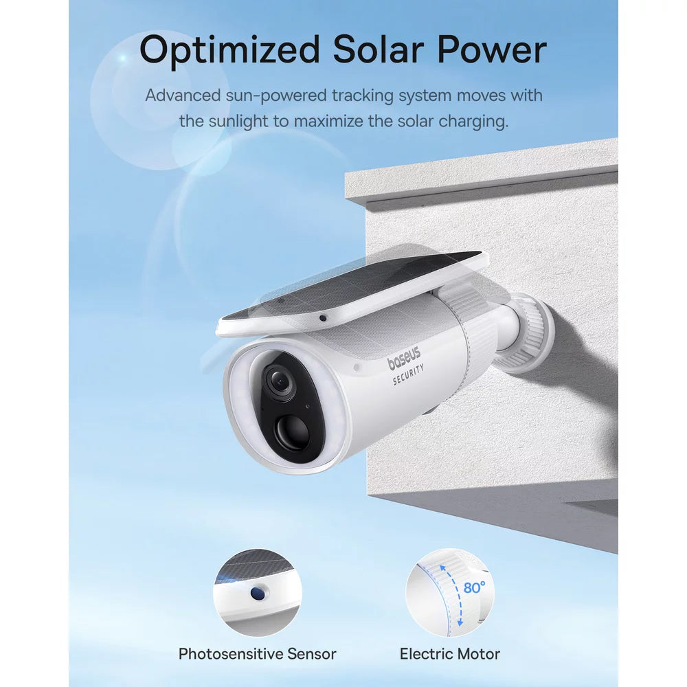 Camera de Supraveghere Baseus Solar Security S1, Wi-Fi, 2K, IP67, Exterior S0SW002130