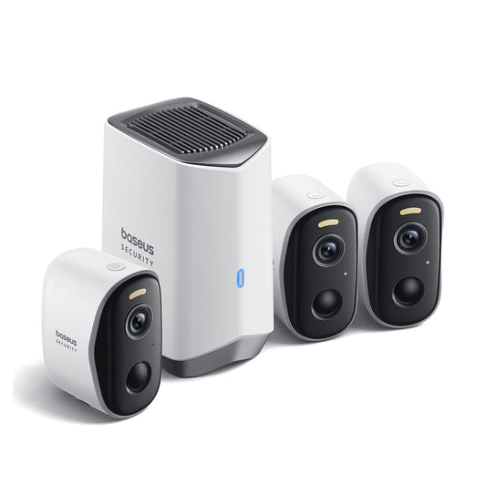 Caméra de Surveillance Baseus N1, Wi-Fi, 2K, IP67, Extérieur, Set 3 pièces S0TW022131