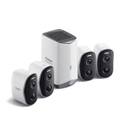Caméra de Surveillance Baseus N1, Wi-Fi, 2K, IP67, Extérieur, Set 4 pièces ACSLH-01