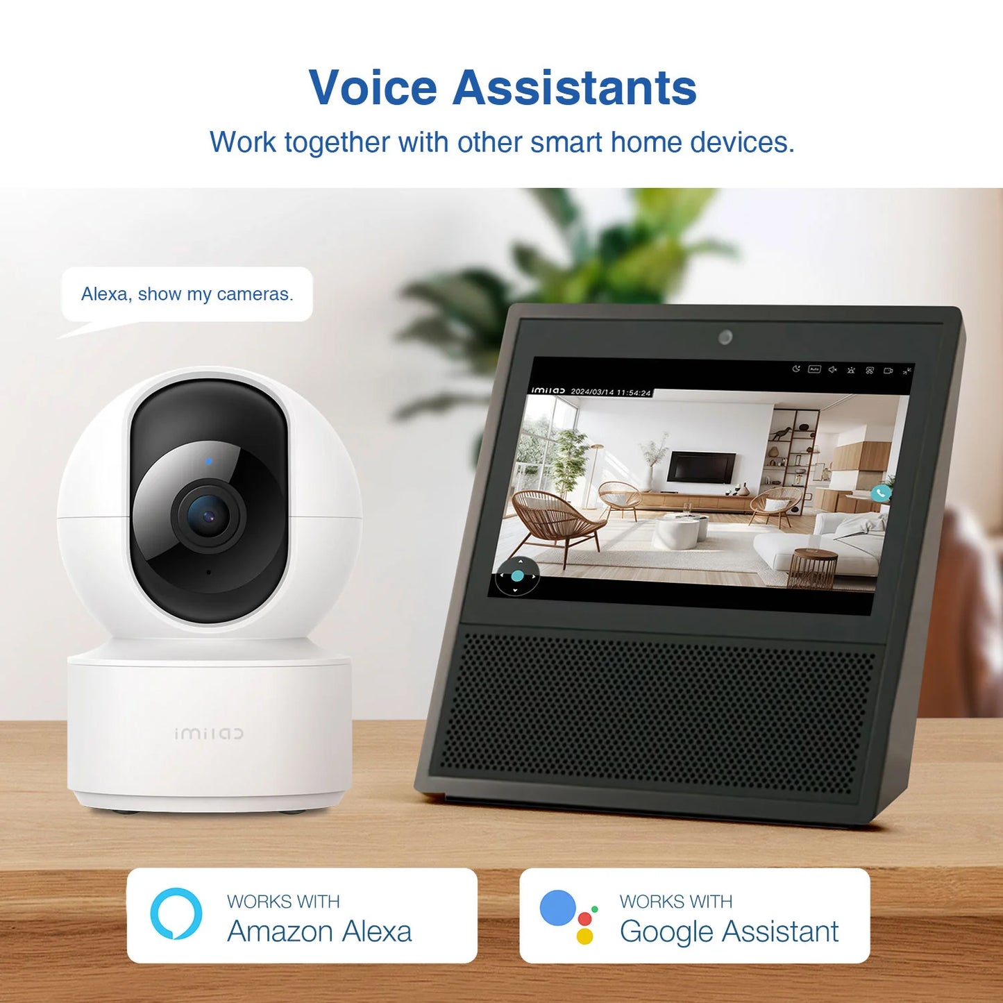 Caméra de Surveillance iMILAB C21 MI, Wi-Fi, 2.5K, Intérieur