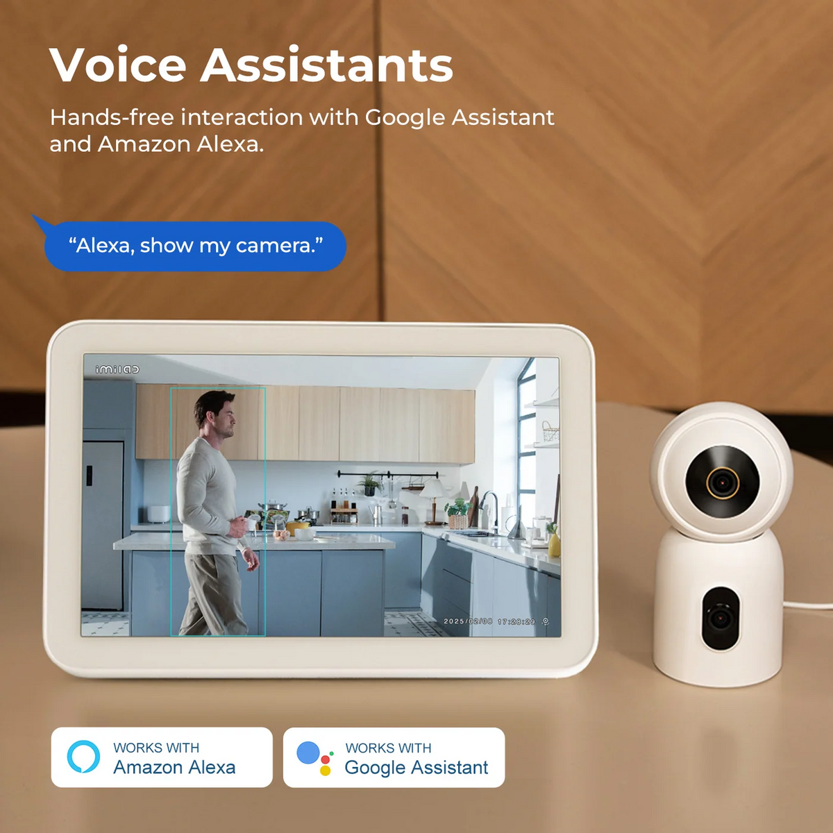 Caméra de surveillance iMILAB C30 Dual, Wi-Fi, 3K, intérieur CMSXJ111A
